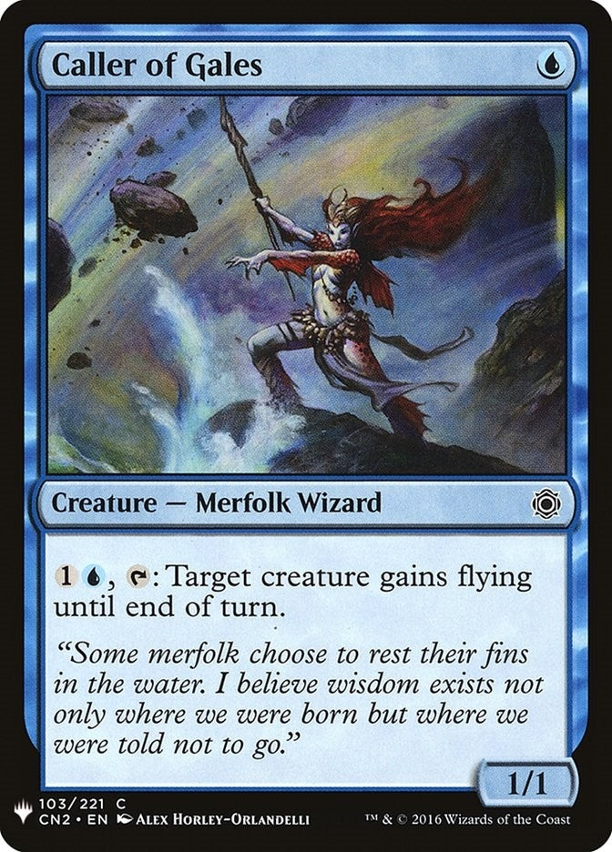 Image for Caller of Gales (103) (The List Reprints) - Magic: The Gathering