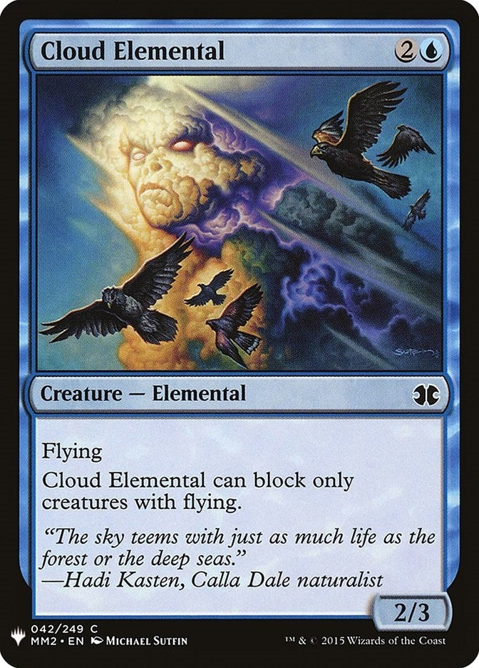 Image for Cloud Elemental (42) (The List Reprints) - Magic: The Gathering