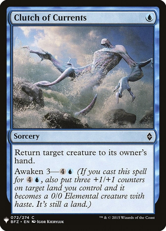 Image for Clutch of Currents (72) (The List Reprints) - Magic: The Gathering