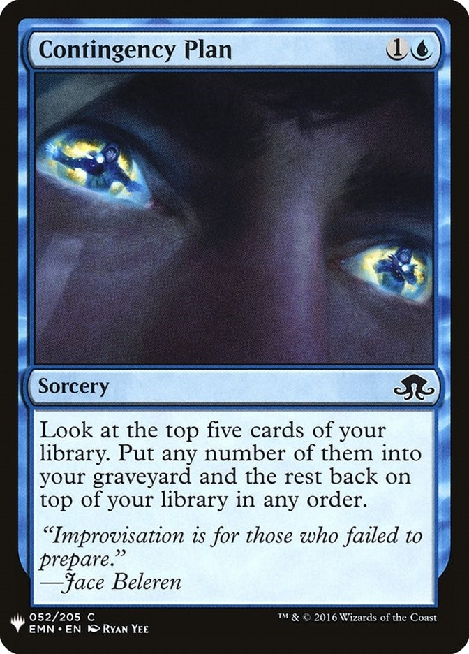 Image for Contingency Plan (52) (The List Reprints) - Magic: The Gathering