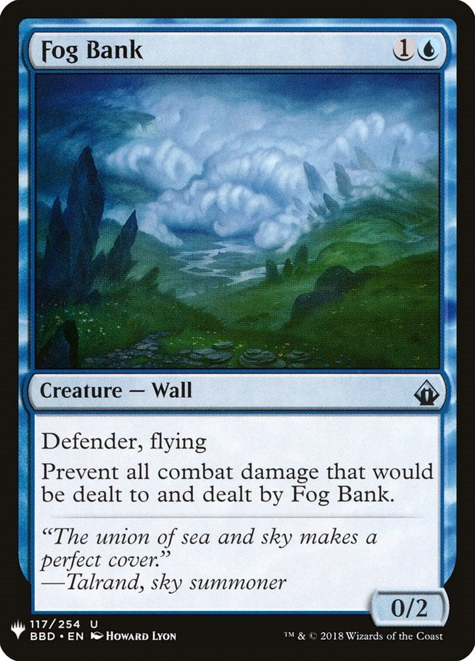 Image for Fog Bank (117) (The List Reprints) - Magic: The Gathering