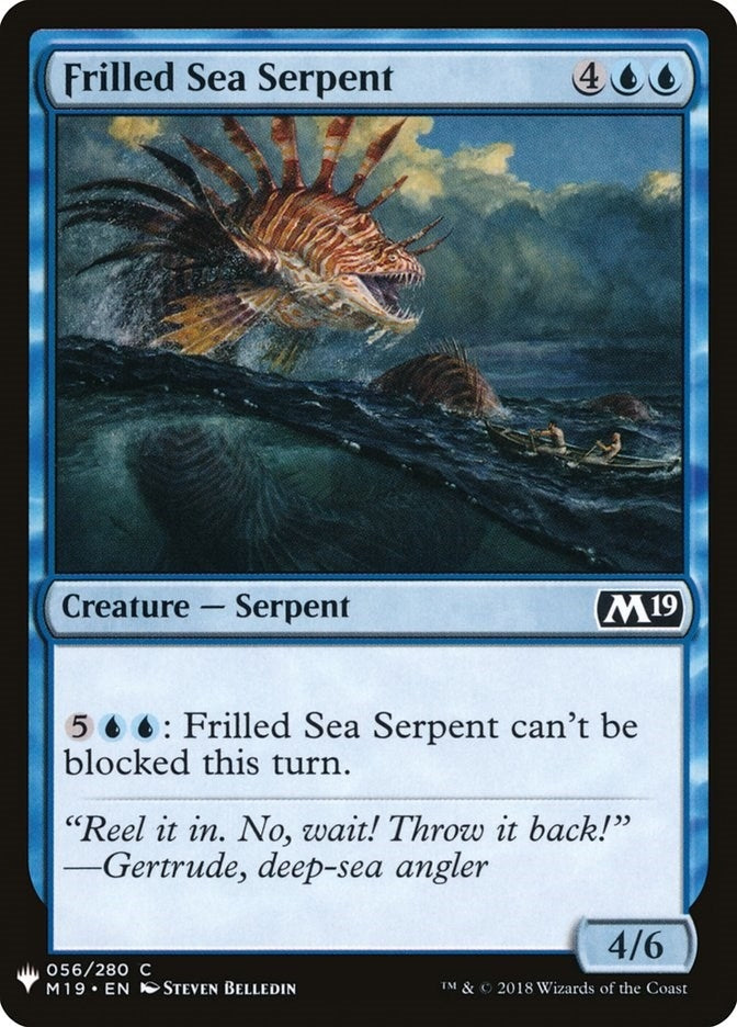 Image for Frilled Sea Serpent (56) (The List Reprints) - Magic: The Gathering