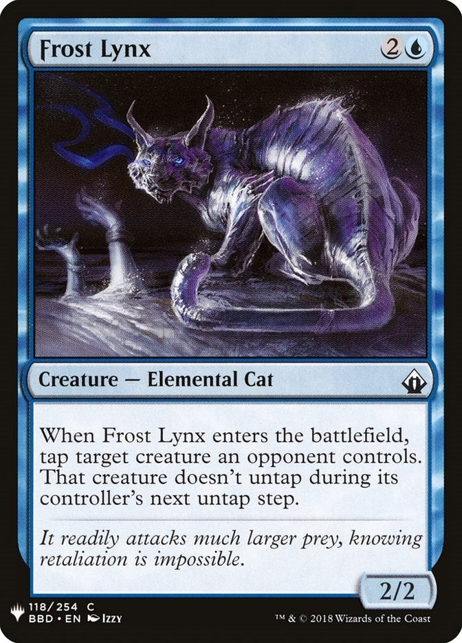 Image for Frost Lynx (118) (The List Reprints) - Magic: The Gathering