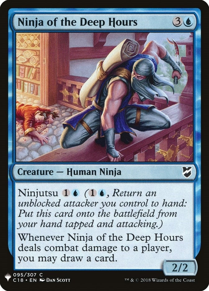 Image for Ninja of the Deep Hours (95) (The List Reprints) - Magic: The Gathering