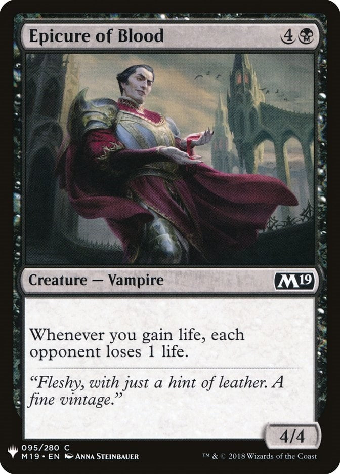Image for Epicure of Blood (95) (The List Reprints) - Magic: The Gathering