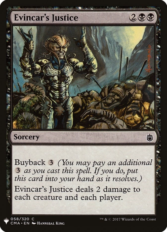 Image for Evincar's Justice (58) (The List Reprints) - Magic: The Gathering