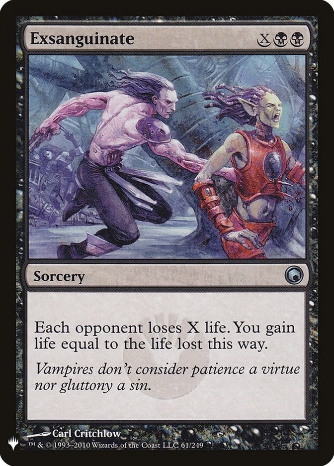 Image for Exsanguinate (61) (The List Reprints) - Magic: The Gathering