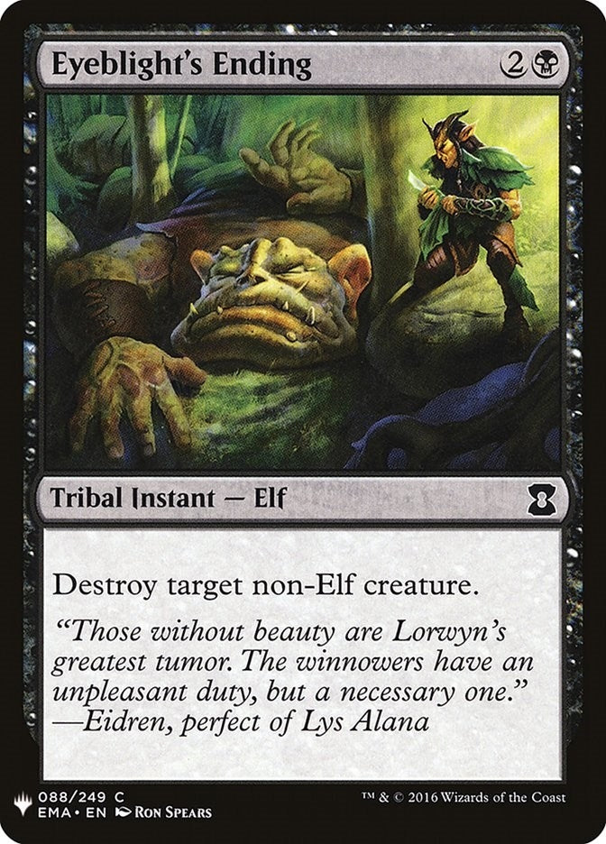 Image for Eyeblight's Ending (88) (The List Reprints) - Magic: The Gathering