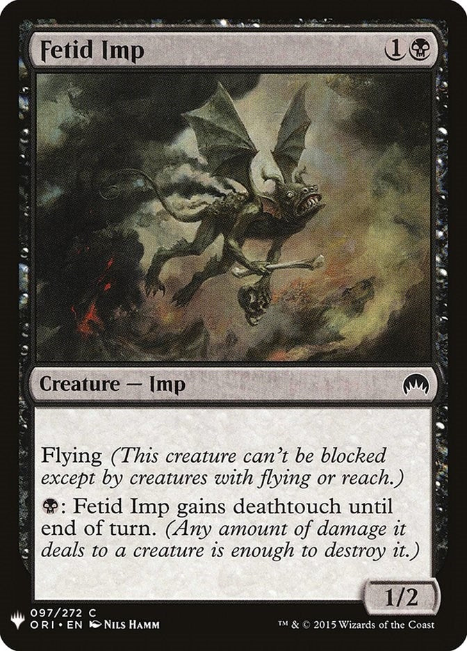 Image for Fetid Imp (97) (The List Reprints) - Magic: The Gathering