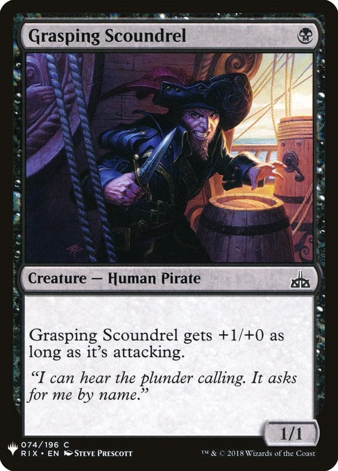Image for Grasping Scoundrel (74) (The List Reprints) - Magic: The Gathering
