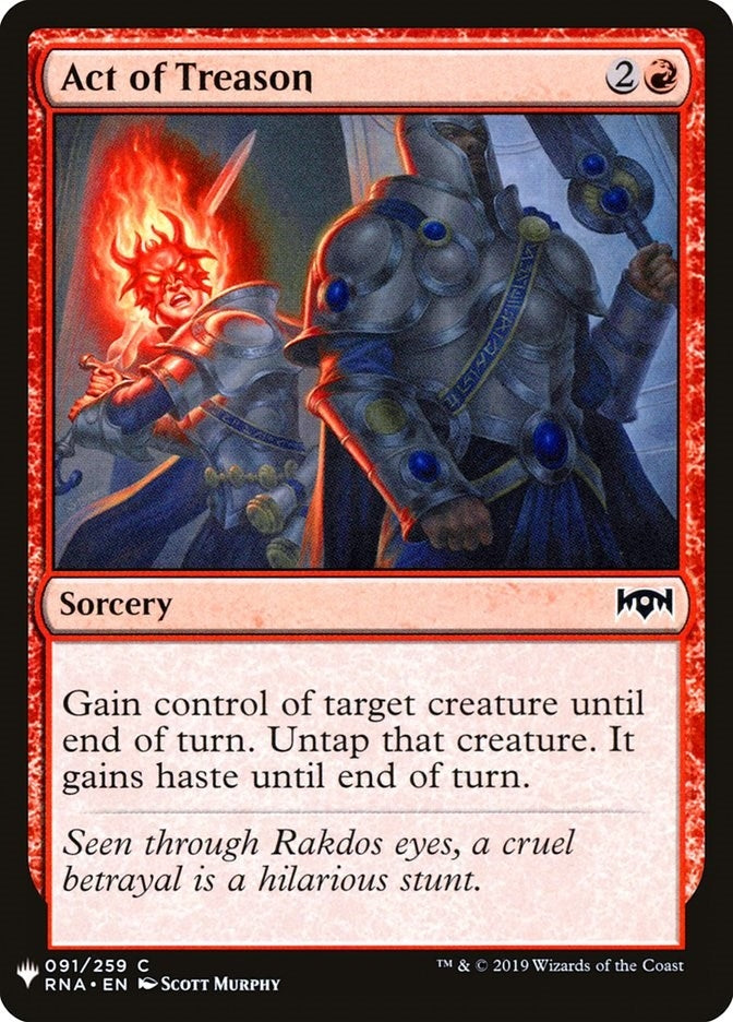 Image for Act of Treason (91) (The List Reprints) - Magic: The Gathering