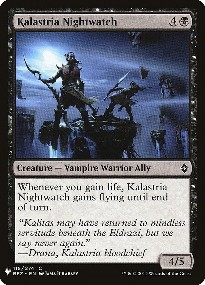 Image for Kalastria Nightwatch (115) (The List Reprints) - Magic: The Gathering
