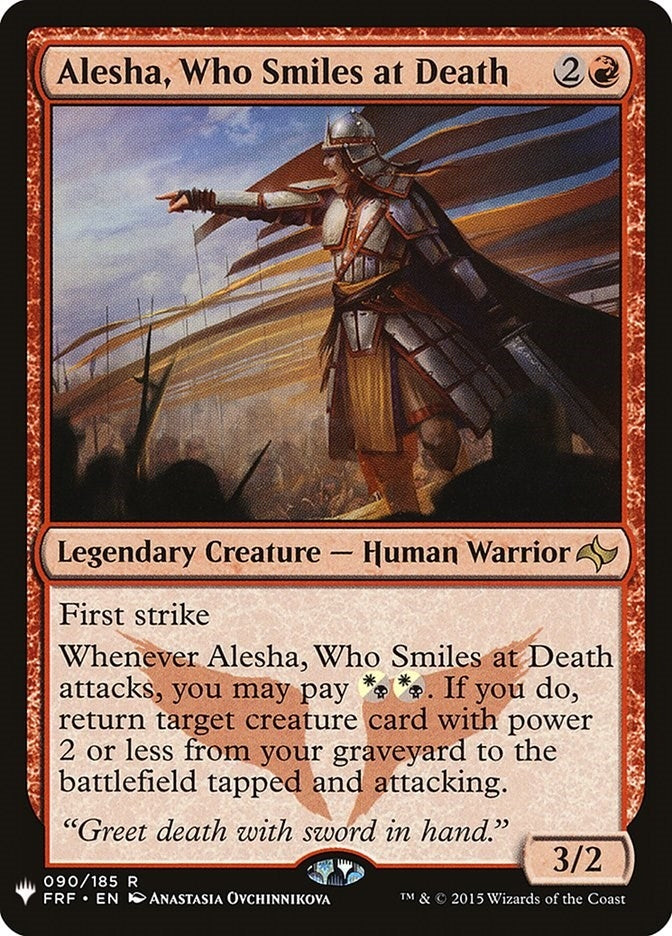 Image for Alesha, Who Smiles at Death (090/185) (The List Reprints) - Magic: The Gathering