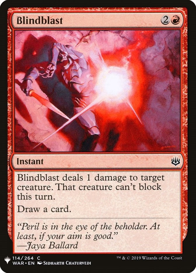 Image for Blindblast (114) (The List Reprints) - Magic: The Gathering