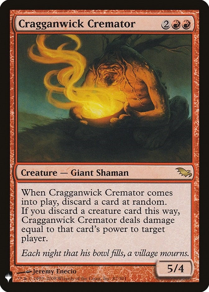 Image for Cragganwick Cremator (87/301) (The List Reprints) - Magic: The Gathering