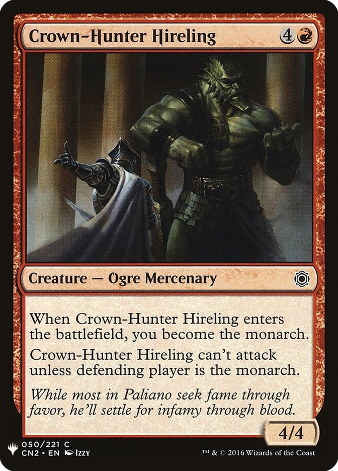 Image for Crown-Hunter Hireling (50) (The List Reprints) - Magic: The Gathering