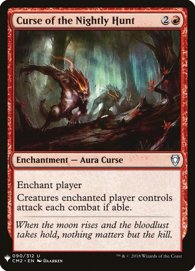 Image for Curse of the Nightly Hunt (90) (The List Reprints) - Magic: The Gathering