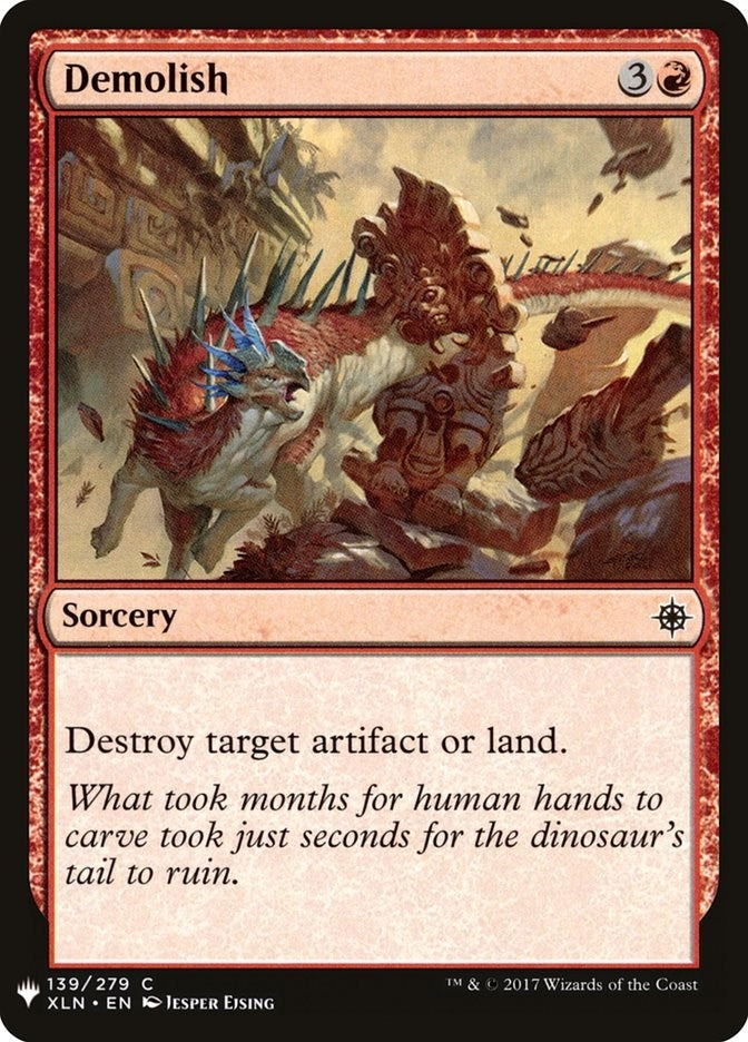 Image for Demolish (139) (The List Reprints) - Magic: The Gathering
