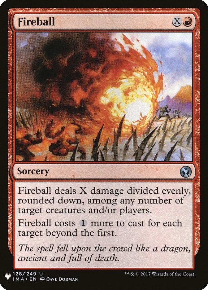 Image for Fireball (IMA) (128) (The List Reprints) - Magic: The Gathering