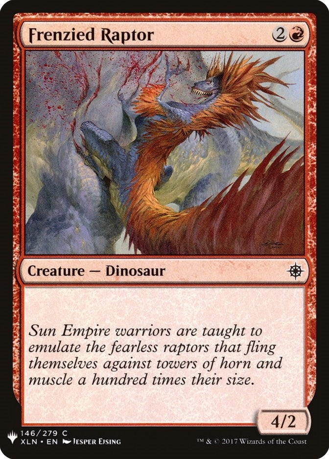 Image for Frenzied Raptor (146) (The List Reprints) - Magic: The Gathering