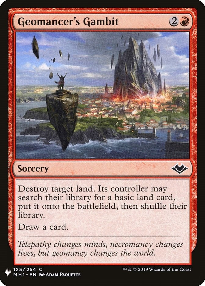 Image for Geomancer's Gambit (125) (The List Reprints) - Magic: The Gathering