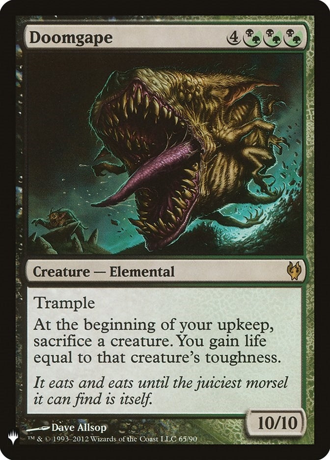 Image for Doomgape (65/90) (The List Reprints) - Magic: The Gathering