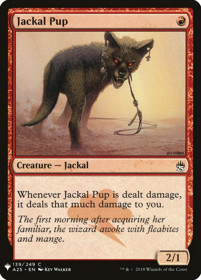 Image for Jackal Pup (139) (The List Reprints) - Magic: The Gathering