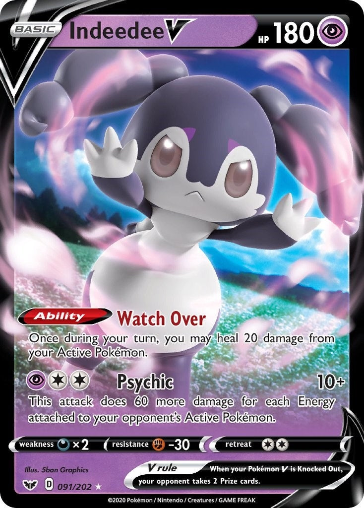Image for Indeedee V (091/202) (SWSH01) - Pokemon