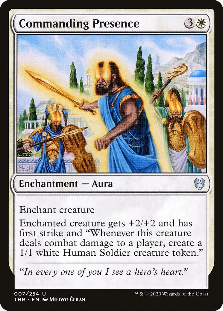 Image for Commanding Presence (7) (Theros Beyond Death) - Magic: The Gathering