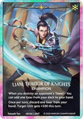 Image for Liam, Traitor of Knights (Rainbow Metal Prize Card) (48/86 1INT) (Argent Saga Promos) - Argent Saga TCG