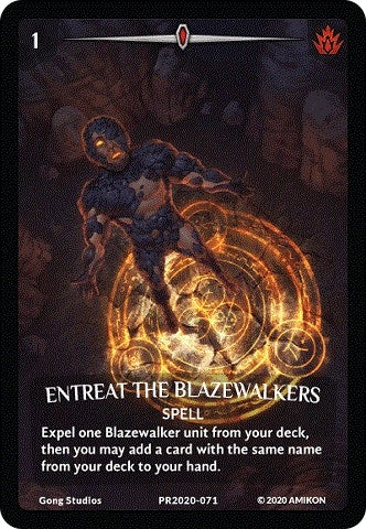Entreat the Blazewalkers (Full Art) (PR2020-071) (Argent Saga Promos)