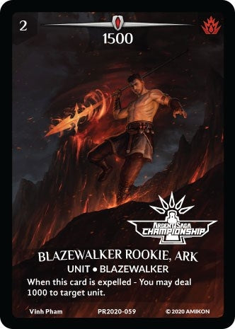 Image for Blazewaker Rookie, Ark (Full Art) (Argent Saga Championship - Stamped) (PR2020-059) (Argent Saga Promos) - Argent Saga TCG