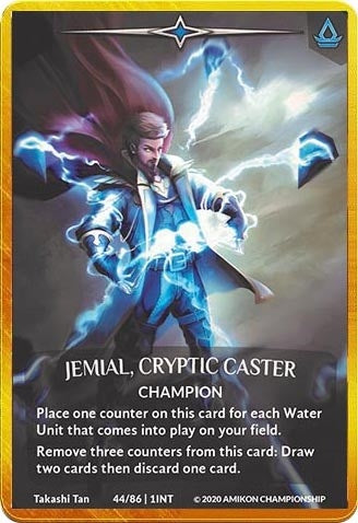 Image for Jemial, Cryptic Caster (Regular Art Gold Metal Prize Card) (44/86 1INT) (Argent Saga Promos) - Argent Saga TCG