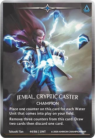 Image for Jemial, Cryptic Caster (Regular Art Silver Metal Prize Card) (44/86 1INT) (Argent Saga Promos) - Argent Saga TCG