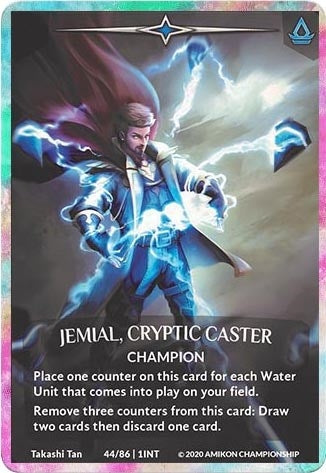 Jemial, Cryptic Caster (Regular Art Rainbow Metal Prize Card) (44/86 1INT) (Argent Saga Promos)