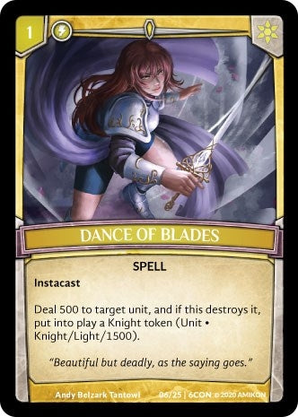 Dance of Blades (06/25 | 6CON) (Expansion Pack 3: Conviction)