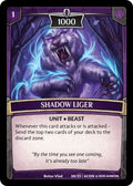 Image for Shadow Liger (18/25 | 6CON) (Expansion Pack 3: Conviction) - Argent Saga TCG