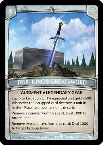 Image for True King's Greatsword (23/25 | 6CON) (Expansion Pack 3: Conviction) - Argent Saga TCG