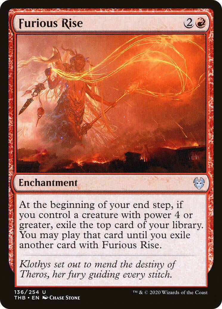 Image for Furious Rise (136) (Theros Beyond Death) - Magic: The Gathering