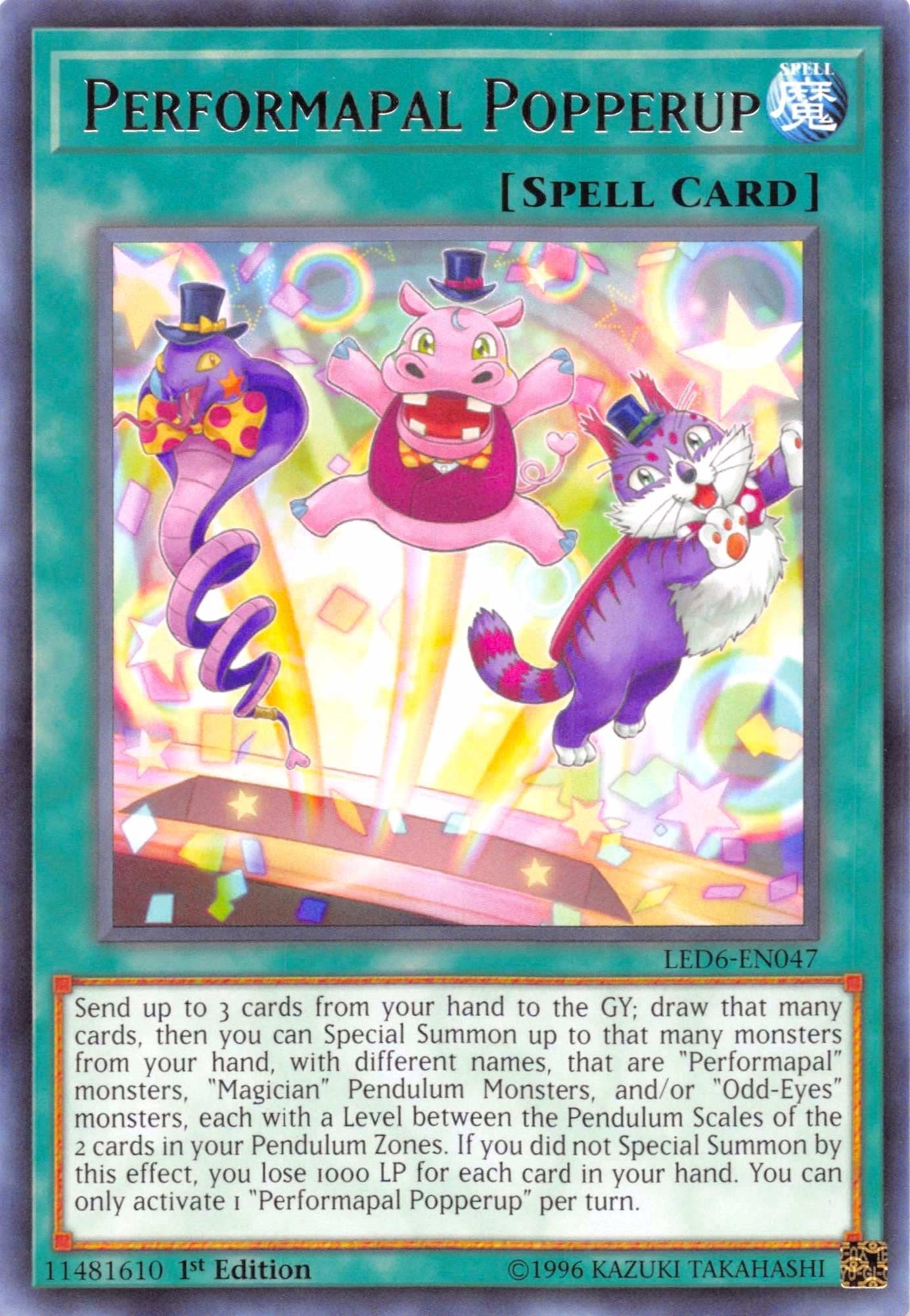 Image for Performapal Popperup (LED6-EN047) (LED6) - YuGiOh