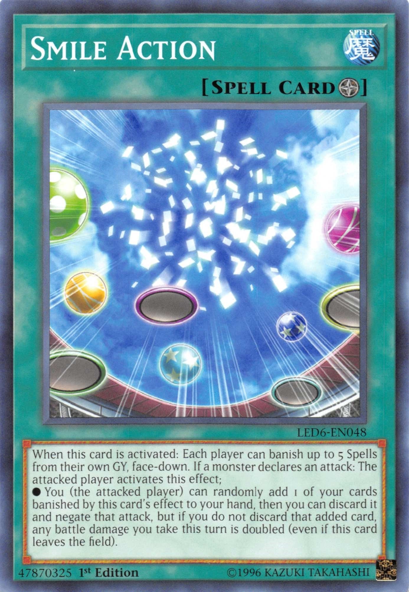 Image for Smile Action (LED6-EN048) (LED6) - YuGiOh