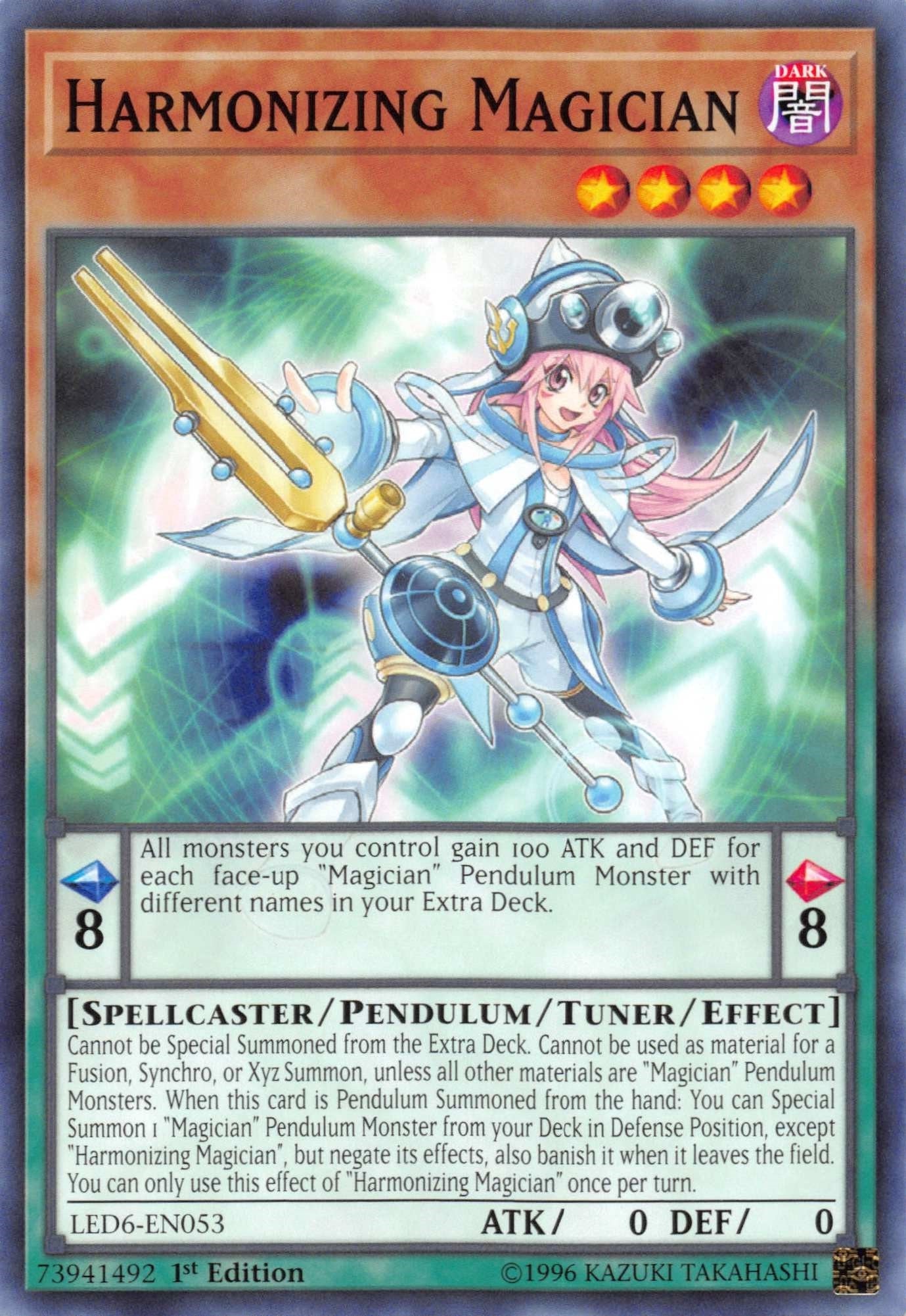 Image for Harmonizing Magician (LED6-EN053) (LED6) - YuGiOh