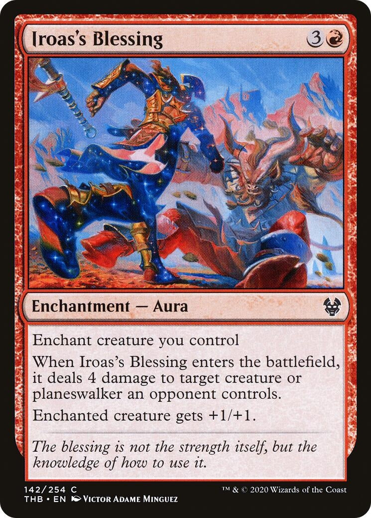 Image for Iroas's Blessing (142) (Theros Beyond Death) - Magic: The Gathering