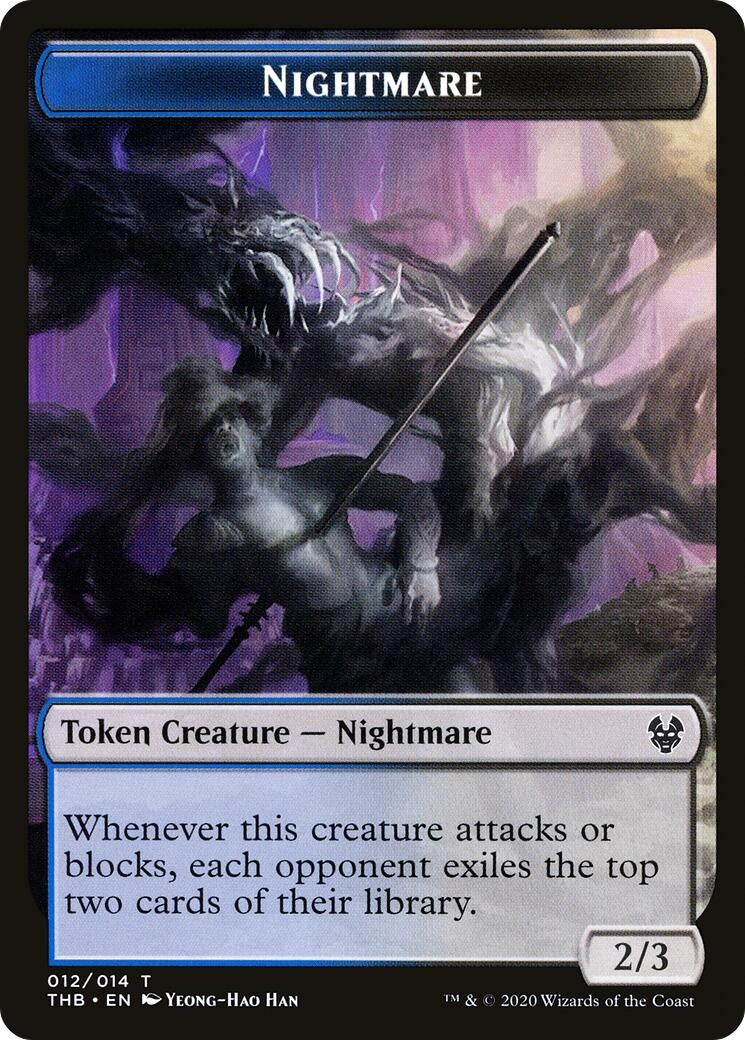 Image for Nightmare Token (12) (Theros Beyond Death) - Magic: The Gathering
