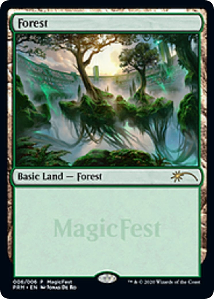 Image for Forest (2020) (6) (MagicFest Cards) - Magic: The Gathering