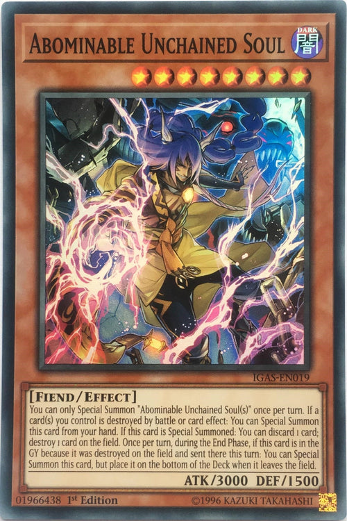 Image for Abominable Unchained Soul (IGAS-EN019) (IGAS) - YuGiOh