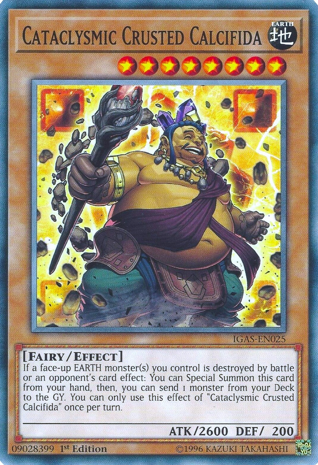 Image for Cataclysmic Crusted Calcifida (IGAS-EN025) (IGAS) - YuGiOh