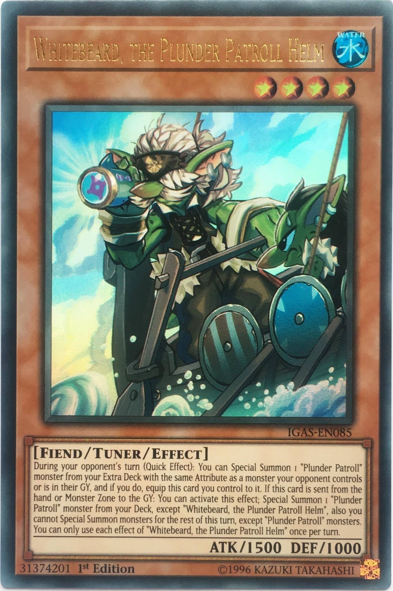 Image for Whitebeard, the Plunder Patroll Helm (IGAS-EN085) (IGAS) - YuGiOh