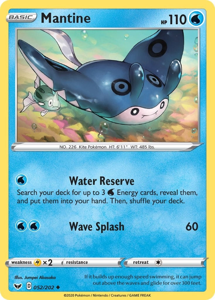 Image for Mantine (052/202) (SWSH01) - Pokemon