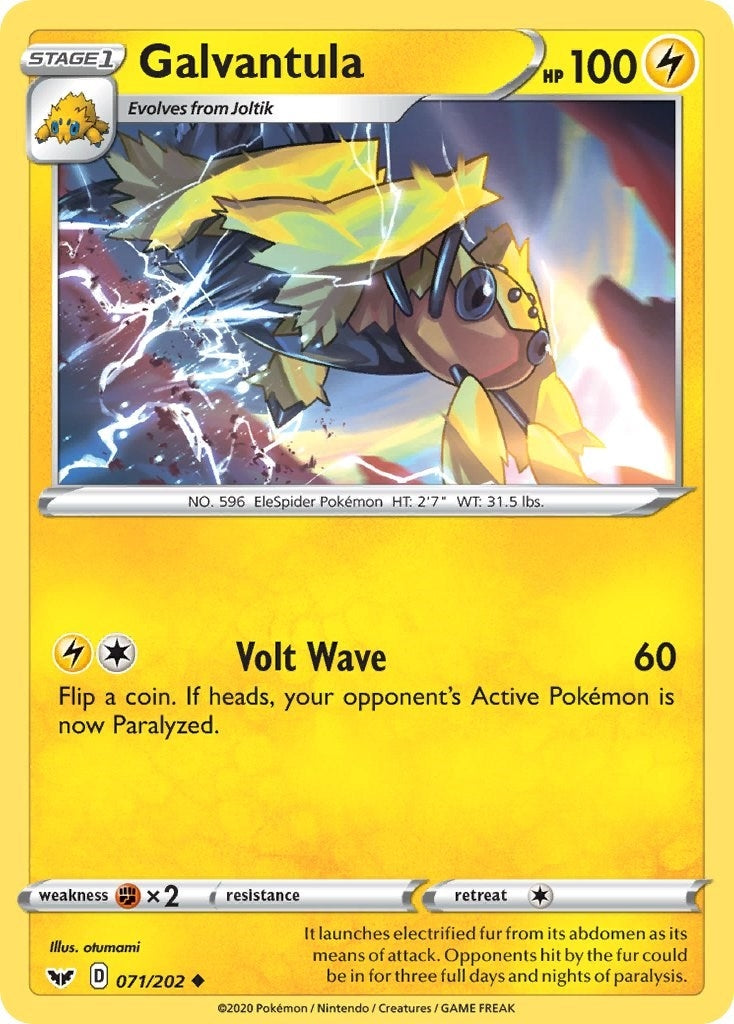 Image for Galvantula (071/202) (SWSH01) - Pokemon